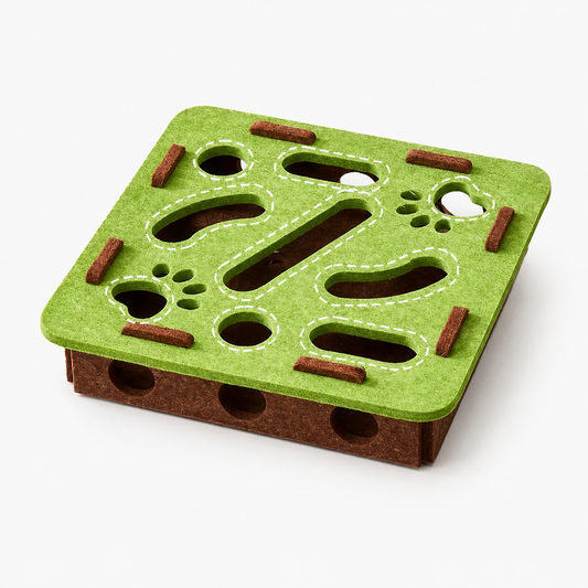 Interactive Felt Puzzle Toy for Cats