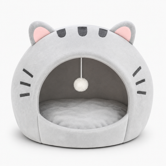 Plush Pet Cave Bed