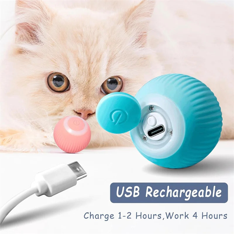Smart Dog Toys Ball Electronic Interactive Pet Toy Moving Ball USB Automatic Moving Bouncing for Puppy Birthday gift Cat Product