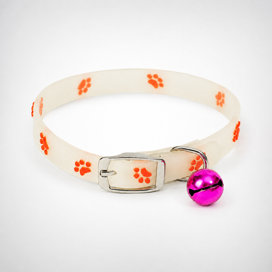 Luminous Silicone Collar with Bell for Cats & Small Dogs