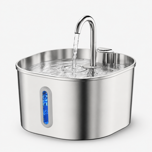 2.2L Stainless Steel Pet Water Fountain